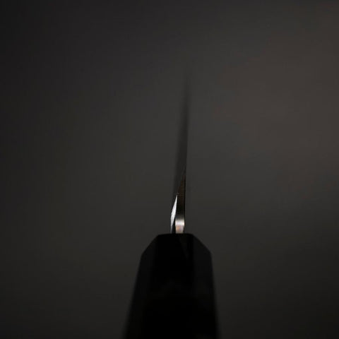 Kiritsuke Yanagiba Silver Steel #3 Kasumi Manche en Buffle et Ébène 300mm-[Musashi]-[Couteaux de cuisine japonais]