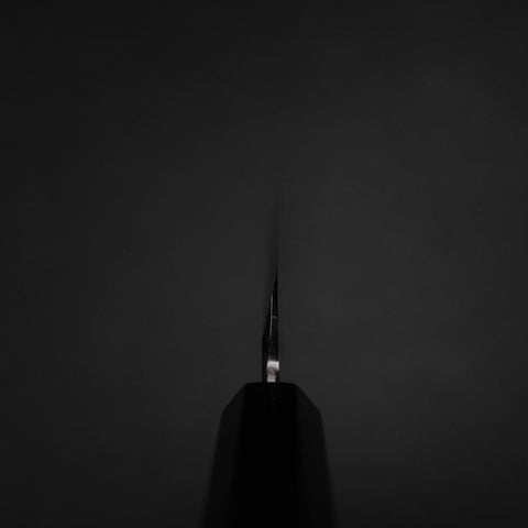 Kiritsuke Yanagiba Silver Steel #3 Kasumi Manche en Buffle et Ébène 300mm-[Musashi]-[Couteaux de cuisine japonais]