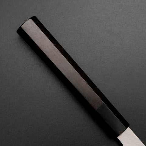 Kiritsuke Yanagiba Silver Steel #3 Kasumi Manche en Buffle et Ébène 300mm-[Musashi]-[Couteaux de cuisine japonais]