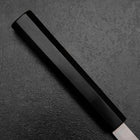 Kiritsuke Yanagiba Silver Steel #3 Kasumi Manche en Buffle et Ébène 300mm-[Musashi]-[Couteaux de cuisine japonais]