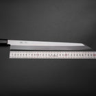 Kiritsuke Yanagiba Silver Steel #3 Kasumi Manche en Buffle et Ébène 300mm-[Musashi]-[Couteaux de cuisine japonais]