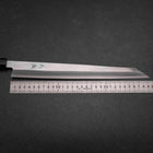 Kiritsuke Yanagiba Silver Steel #3 Kasumi Manche en Buffle et Ébène 300mm-[Musashi]-[Couteaux de cuisine japonais]