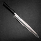 Kiritsuke Yanagiba Silver Steel #3 Kasumi Manche en Buffle et Ébène 300mm-[Musashi]-[Couteaux de cuisine japonais]