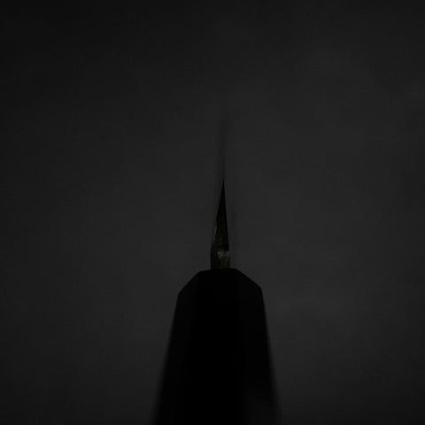 Kiritsuke Yanagiba Silver Steel #3 Kasumi Manche en Buffle et Ébène 300mm (Sori)-[Musashi]-[Couteaux de cuisine japonais]