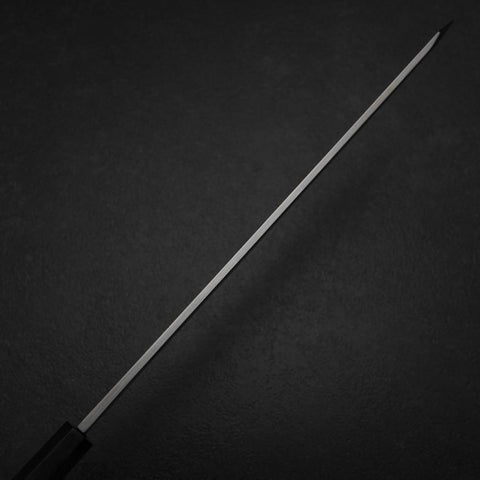 Kiritsuke Yanagiba Silver Steel #3 Kasumi Manche en Buffle et Ébène 300mm (Sori)-[Musashi]-[Couteaux de cuisine japonais]