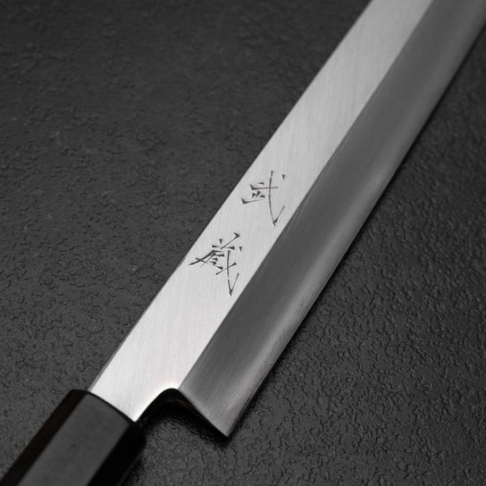Kiritsuke Yanagiba Silver Steel #3 Kasumi Manche en Buffle et Magnolia 270mm