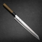 Kiritsuke Yanagiba Silver Steel #3 Kasumi Manche en Buffle et Magnolia 270mm-[Musashi]-[Couteaux de cuisine japonais]