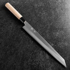 Kiritsuke Yanagiba Silver Steel #3 Kasumi Manche en Buffle et Magnolia 300mm-[Musashi]-[Couteaux de cuisine japonais]