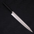 Kiritsuke Yanagiba Silver Steel #3 Poli Manche en Buffle et Ébène 270mm-[Musashi]-[Couteaux de cuisine japonais]
