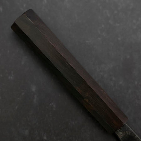 Kobunka Blue Steel #2 Kurouchi Ebony Handle 120mm (4.7”)-[Musashi]-[Couteaux de cuisine japonais]