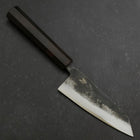 Kobunka Blue Steel #2 Kurouchi Ebony Handle 120mm (4.7”)-[Musashi]-[Couteaux de cuisine japonais]