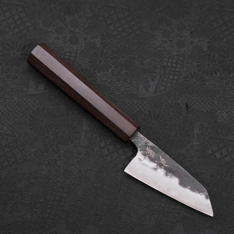 Kobunka Blue steel #2 Kurouchi Ebony Handle 80mm-[Musashi]-[Couteaux de cuisine japonais]