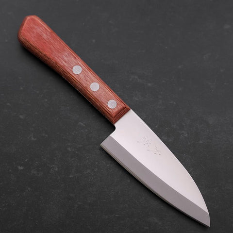 Kodeba AUS-6 Polished Brown Western Handle 95mm-[Musashi]-[Couteaux de cuisine japonais]