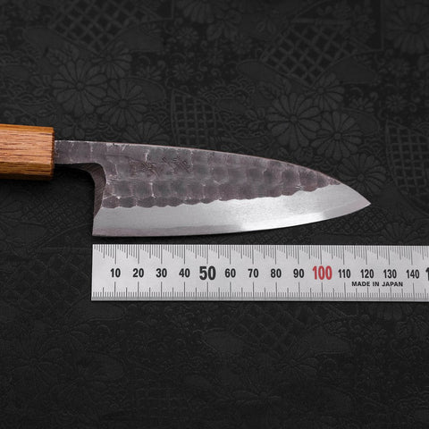 Kodeba White Steel #2 Kurouchi Tsuchime Manche Yaki Urushi 120mm-[Musashi]-[Couteaux de cuisine japonais]