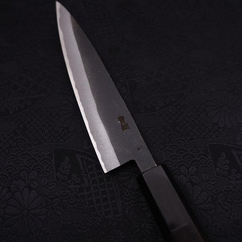 Koyanagi Blue Steel #2 Kurouchi Chokin Sakura Manche en Buffle et Ébène 135mm-[Musashi]-[Couteaux de cuisine japonais]