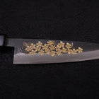 Koyanagi Blue Steel #2 Kurouchi Chokin Sakura Manche en Buffle et Ébène 135mm-[Musashi]-[Couteaux de cuisine japonais]