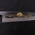 Koyanagi Blue Steel #2 Kurouchi Chokin Soleil-Nuage Chanceux Manche en Buffle et Ébène 135mm-[Musashi]-[Couteaux de cuisine japonais]