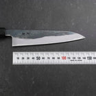 Koyanagi Blue Steel #2 Kurouchi Damas Manche en Buffle et Ébène 135mm-[Musashi]-[Couteaux de cuisine japonais]