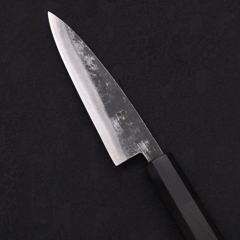 Koyanagi Blue Super Kurouchi Manche Buffle et Ébène 120mm-[Musashi]-[Couteaux de cuisine japonais]