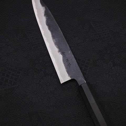 Koyanagi Blue Super Kurouchi Manche Buffle et Ébène 150mm-[Musashi]-[Couteaux de cuisine japonais]