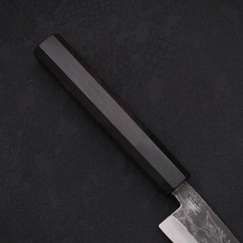 Koyanagi Blue Super Kurouchi Manche en Buffle et Ébène 120mm-[Musashi]-[Couteaux de cuisine japonais]