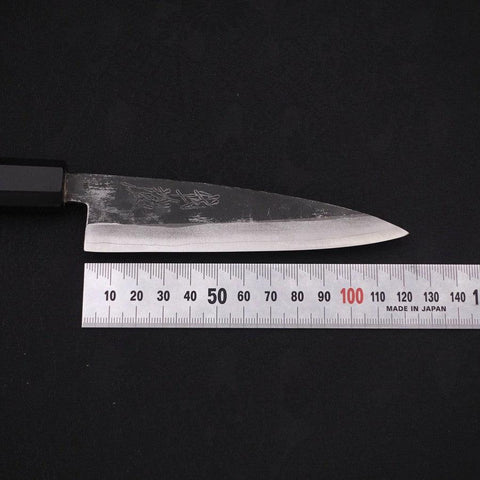 Koyanagi Blue Super Kurouchi Manche en Buffle et Ébène 120mm-[Musashi]-[Couteaux de cuisine japonais]