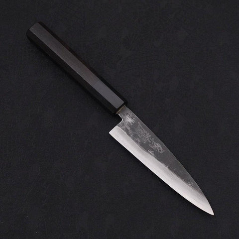 Koyanagi Blue Super Kurouchi Manche en Buffle et Ébène 120mm-[Musashi]-[Couteaux de cuisine japonais]