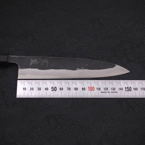 Koyanagi Blue Super Kurouchi Manche en Buffle et Ébène 150mm-[Musashi]-[Couteaux de cuisine japonais]