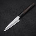 Koyanagi White Steel #2 Kasumi Chokin Nami Manche en Buffle et Ébène 110mm-[Musashi]-[Couteaux de cuisine japonais]