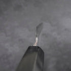 Koyanagi White Steel #2 Kasumi Chokin Nami Manche en Buffle et Ébène 110mm-[Musashi]-[Couteaux de cuisine japonais]
