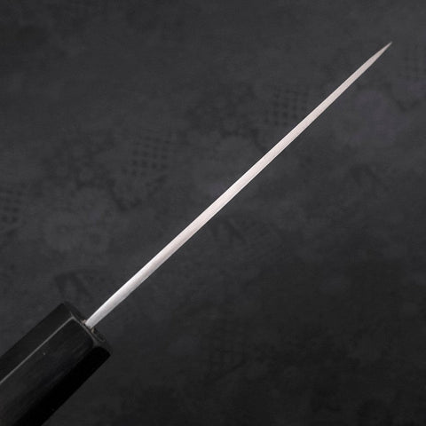 Koyanagi White Steel #2 Kasumi Chokin Nami Manche en Buffle et Ébène 110mm-[Musashi]-[Couteaux de cuisine japonais]