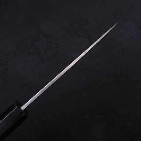 Koyanagi White Steel #2 Kasumi Chokin Nuage Chanceux Manche en Buffle et Ébène 110mm-[Musashi]-[Couteaux de cuisine japonais]