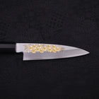 Koyanagi White Steel #2 Kasumi Chokin Sakura Manche en Buffle et Ébène 110mm-[Musashi]-[Couteaux de cuisine japonais]