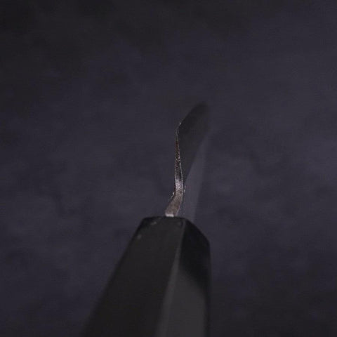 Koyanagi White Steel #2 Kasumi Chokin Sakura Manche en Buffle et Ébène 110mm-[Musashi]-[Couteaux de cuisine japonais]