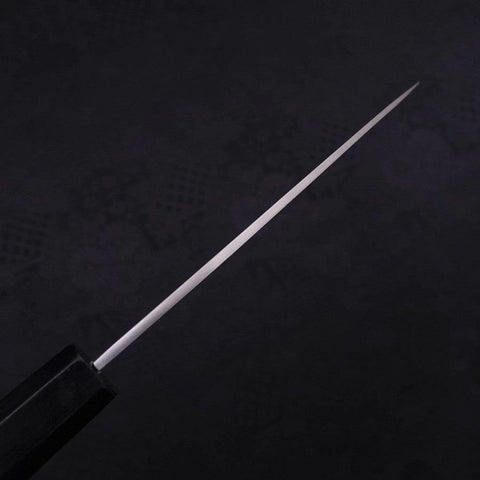 Koyanagi White Steel #2 Kasumi Chokin Sakura Manche en Buffle et Ébène 110mm-[Musashi]-[Couteaux de cuisine japonais]