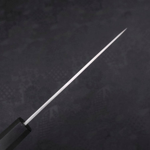 Koyanagi White Steel #2 Kasumi Chokin Sakura Manche en Buffle et Ébène 150mm-[Musashi]-[Couteaux de cuisine japonais]