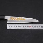 Koyanagi White Steel #2 Kasumi Chokin Sakura Manche en Buffle et Ébène 150mm-[Musashi]-[Couteaux de cuisine japonais]