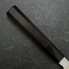 Koyanagi White steel #2 Kasumi Chokin Chance Cloud Manche en Buffle et Ébène 135mm-[Musashi]-[Couteaux de cuisine japonais]