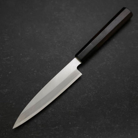 Koyanagi White steel #2 Kasumi Chokin Papillon Manche en Buffle et Ébène 135mm-[Musashi]-[Couteaux de cuisine japonais]