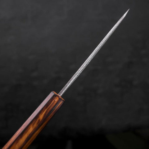 Koyanagi White Steel #2 Nashiji Manche Sumi Urushi 120mm-[Musashi]-[Couteaux de cuisine japonais]