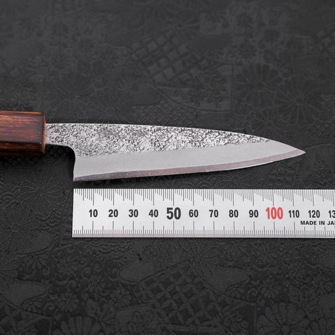 Koyanagi White Steel #2 Nashiji Manche Sumi Urushi 120mm-[Musashi]-[Couteaux de cuisine japonais]
