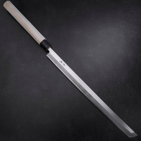Maguro White Steel #2 Poli Manche en Magnolia 450mm-[Musashi]-[Couteaux de cuisine japonais]