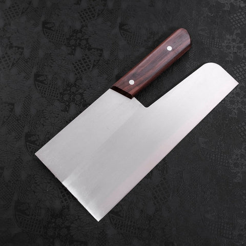 Menkiri (Couteau à nouilles) Molybdenum Poli Manche en Noyer 300mm-[Musashi]-[Couteaux de cuisine japonais]