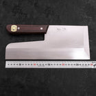 Menkiri (Couteau à nouilles) Molybdenum Poli Manche en Noyer 300mm-[Musashi]-[Couteaux de cuisine japonais]