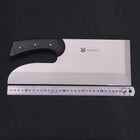 Menkiri (Couteau à nouilles) Poli Molybdenum Manche Occidental Noir 330mm-[Musashi]-[Couteaux de cuisine japonais]