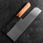 Menkiri (couteau à nouilles) Blue Steel #2 Kurouchi Manche Occidental Marron 330mm-[Musashi]-[Couteaux de cuisine japonais]