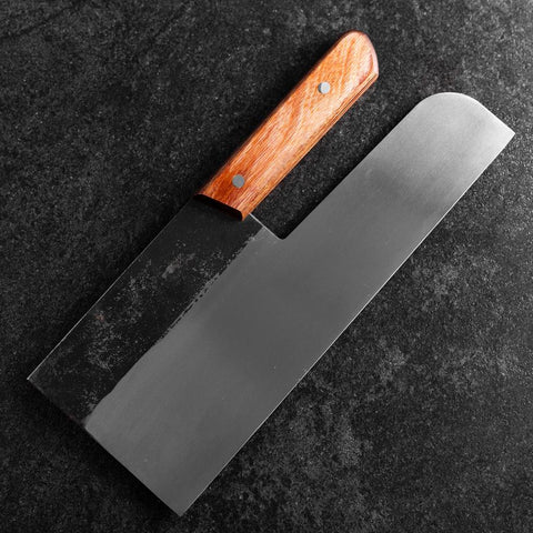 Menkiri (couteau à nouilles) Blue Steel #2 Kurouchi Manche Occidental Marron 330mm-[Musashi]-[Couteaux de cuisine japonais]