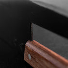 Menkiri (couteau à nouilles) Blue Steel #2 Kurouchi Manche Occidental Marron 330mm-[Musashi]-[Couteaux de cuisine japonais]