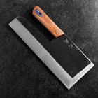 Menkiri (couteau à nouilles) Blue Steel #2 Kurouchi Manche Occidental Marron 330mm-[Musashi]-[Couteaux de cuisine japonais]