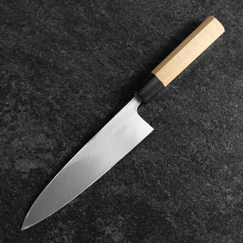 Mioroshi White Steel #2 Kasumi Manche en Buffle et Magnolia 180mm-[Musashi]-[Couteaux de cuisine japonais]
